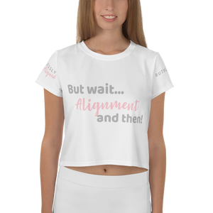 But wait...Alignment and then! All-Over Print Crop Tee