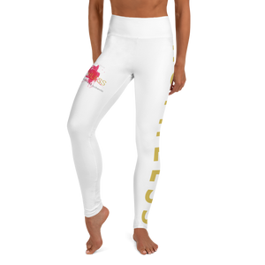 Gold/Pink/White Full length Yoga Leggings