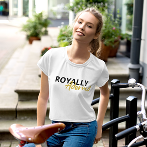 Royally Adorned :  All-Over Print Crop Tee