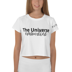 The Universe Embodied : All-Over Print Crop Tee