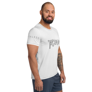 Nothing to prove : All-Over Print Men's Athletic T-shirt - Grey