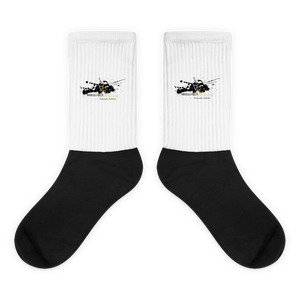 Zero Fucks Given : Foot Sublimated Socks - XL - Black