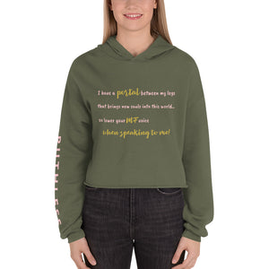 Lower Your Voice : Crop Hoodie